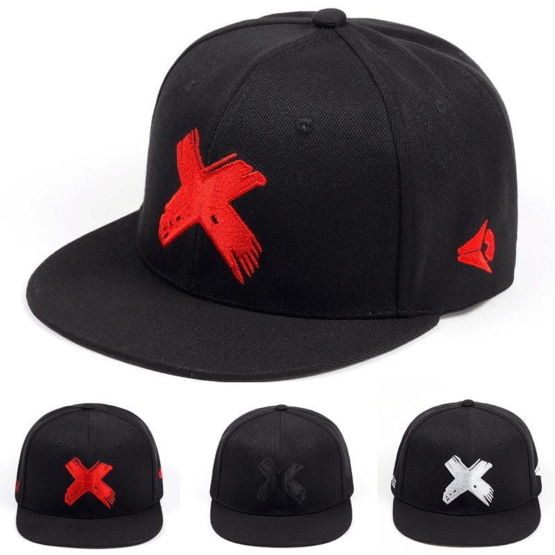 X Men Accessories - Unisex Simple Letter X เย็บปักถักร้อยหมวก Hip-Hop