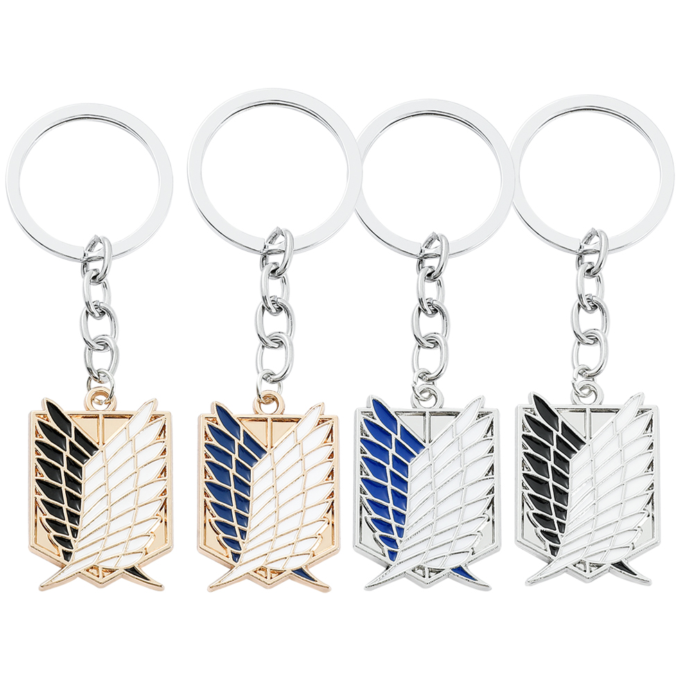 Men Keychain Accessories - อะนิเมะ Attack on Titan จี้เคลือบเอนาเมล ของตกแต่ง