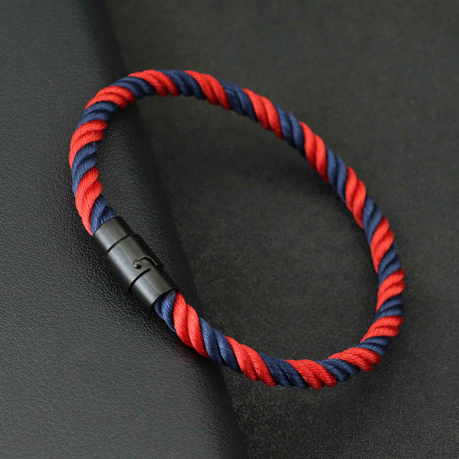 Men Accessories Ethnic - กำไลข้อมือสำหรับผู้ชายสไตล์มหาสมุทรพร้อมสายรัดข้อมือแม่เหล็กขนาด6มม. เข็มกลัดติดแม่เหล็กสำหรับออกค่ายพักแรมกลางแจ้งอุปกรณ์เสริมมือ