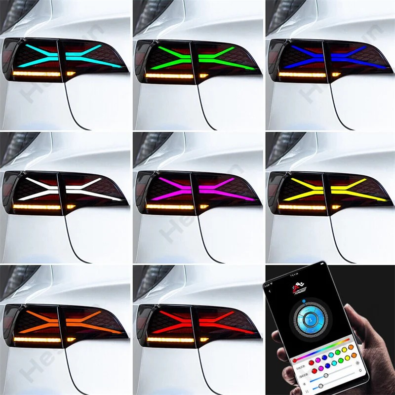 ไฟท้ายรถยนต์ RGB LED สำหรับ Te - X Men Accessories บทวิจารณ์และราคา