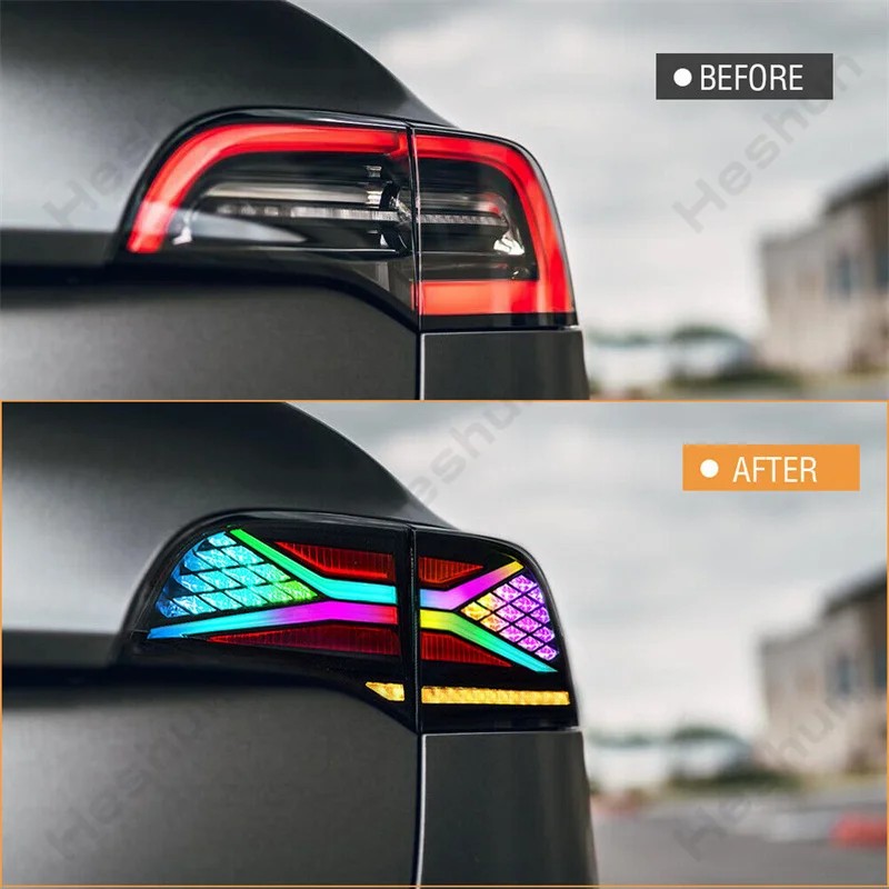 ไฟท้ายรถยนต์ RGB LED สำหรับ Te - X Men Accessories บทวิจารณ์และราคา