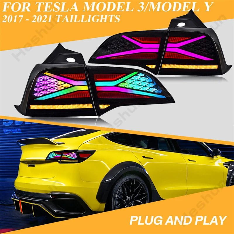 ไฟท้ายรถยนต์ RGB LED สำหรับ Te - X Men Accessories บทวิจารณ์และราคา