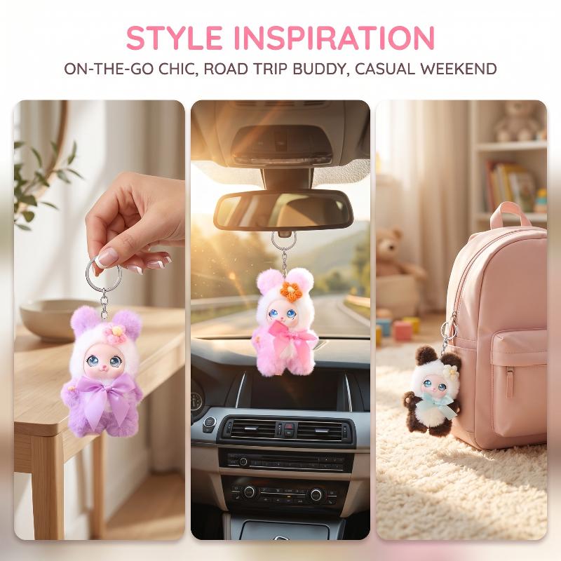 พวงกุญแจตุ๊กตาสัตว์น่ารัก ขนาด - Men Keychain Accessories บทวิจารณ์และราคา