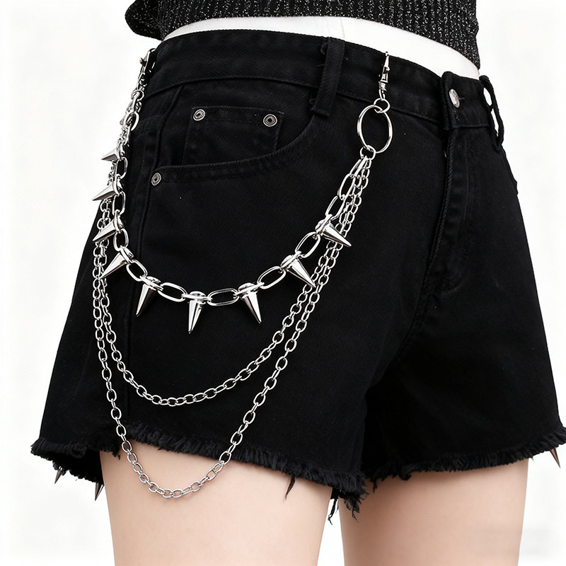โซ่คาดเอวสไตล์ฮิปฮอป พังก์ร็อก - Men'S Accessories For Jeans บทวิจารณ์และราคา