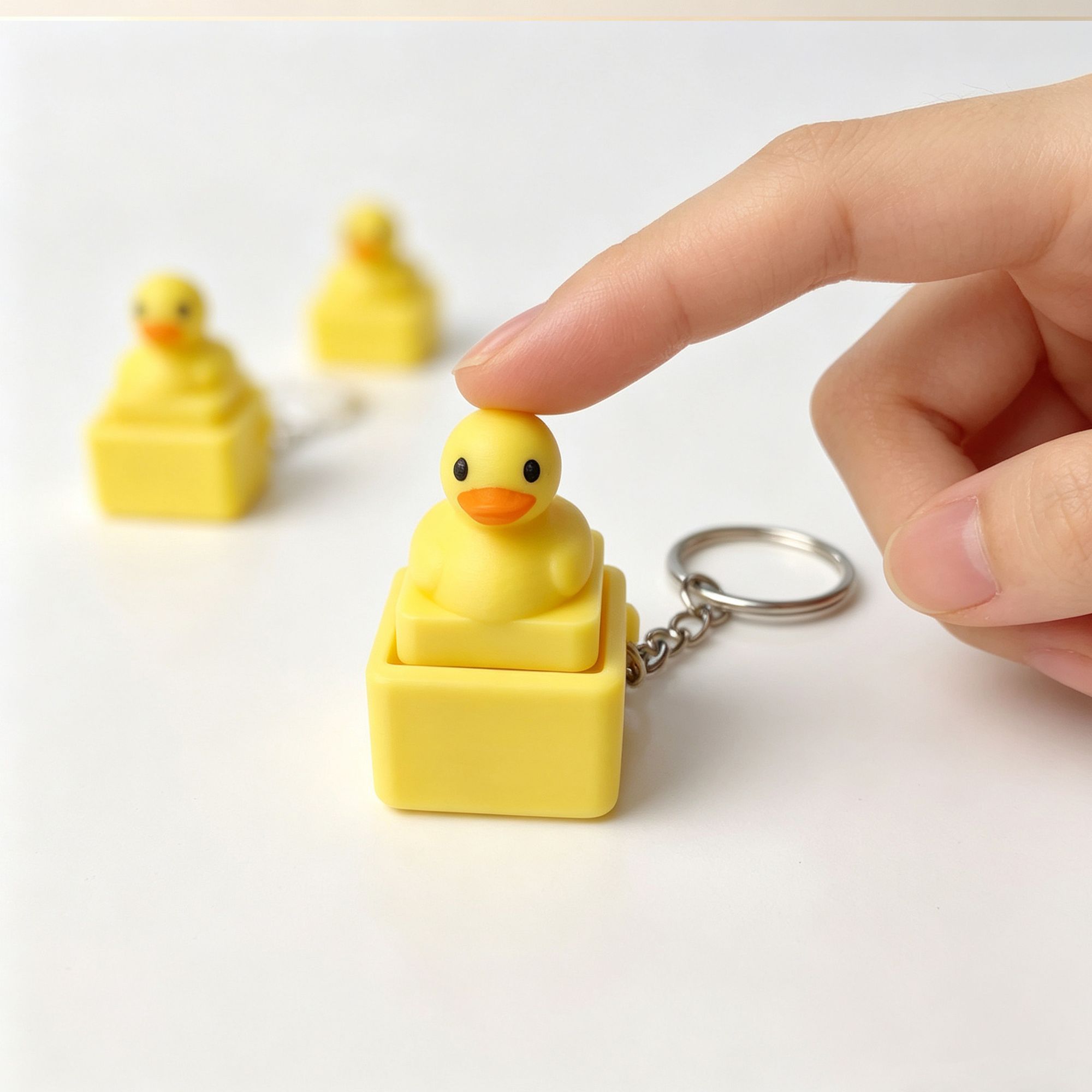พวงกุญแจเป็ดเหลืองน่ารัก ของเล - Men Keychain Accessories บทวิจารณ์และราคา