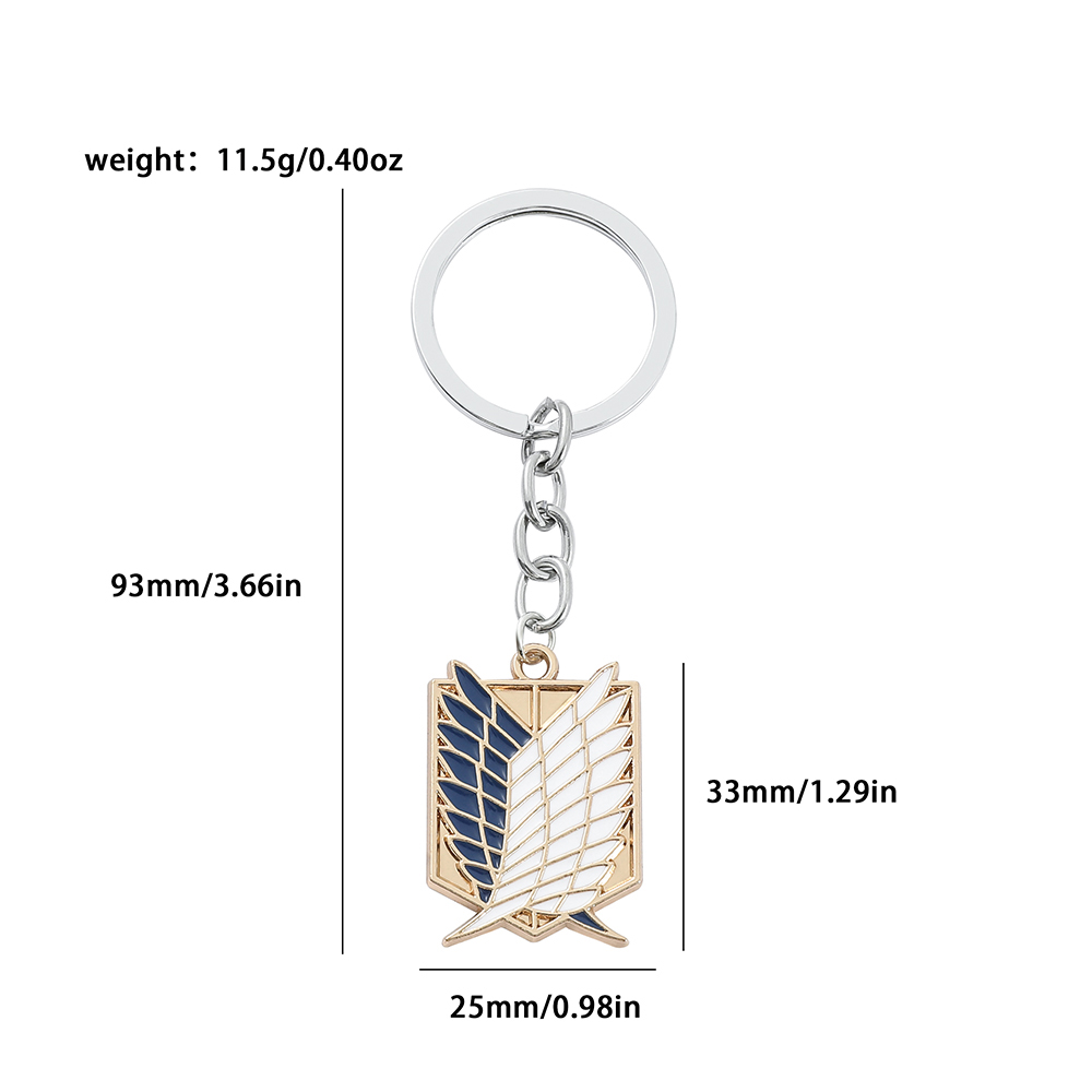 อะนิเมะ Attack on Titan จี้เคล - Men Keychain Accessories บทวิจารณ์และราคา