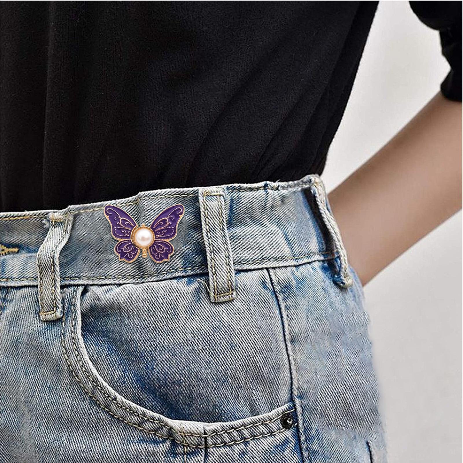 กระดุมกางเกงยีนส์แบบผีเสื้อ 8  - Men'S Accessories For Jeans บทวิจารณ์และราคา