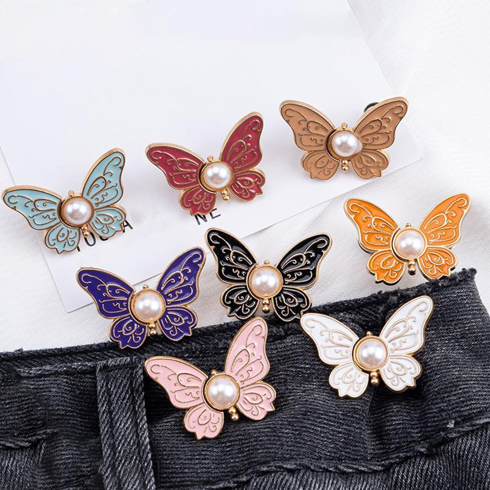 กระดุมกางเกงยีนส์แบบผีเสื้อ 8  - Men'S Accessories For Jeans บทวิจารณ์และราคา