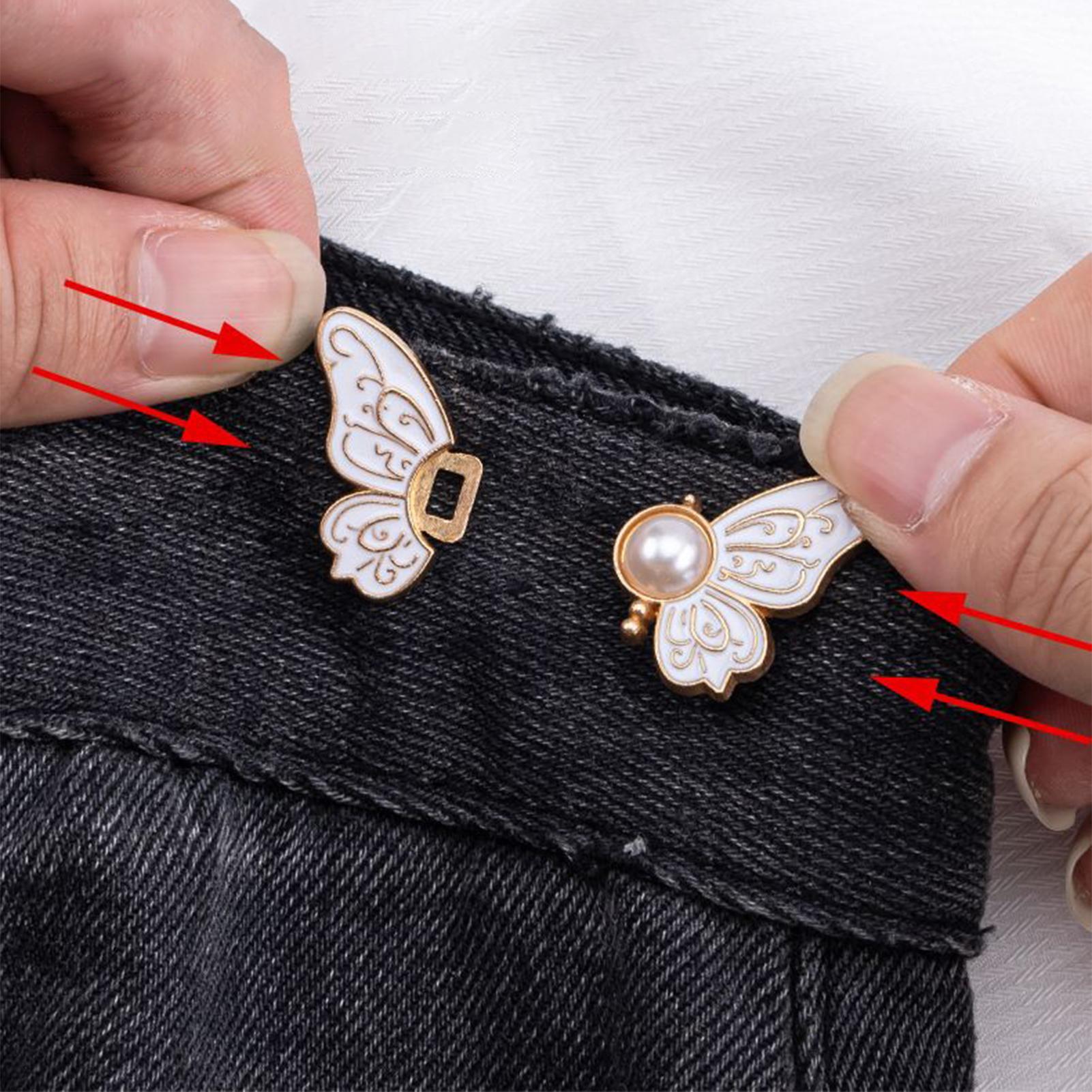กระดุมกางเกงยีนส์แบบผีเสื้อ 8  - Men'S Accessories For Jeans บทวิจารณ์และราคา