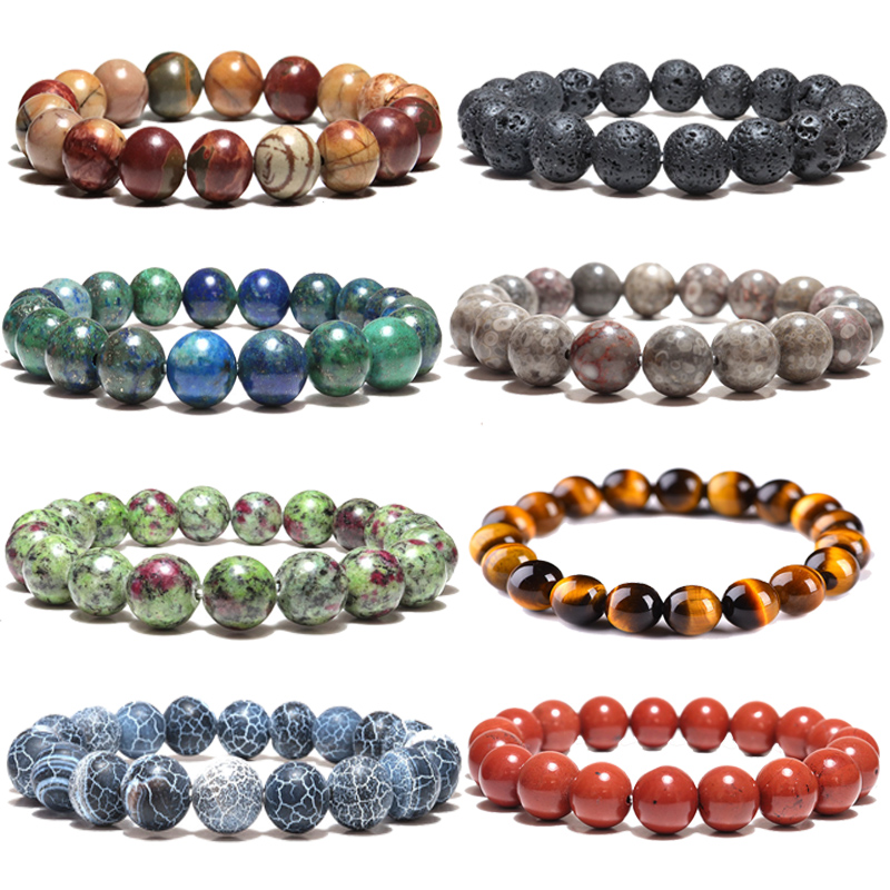 Diffone หินธรรมชาติสร้อยข้อมือ - Men Accessories Ethnic บทวิจารณ์และราคา
