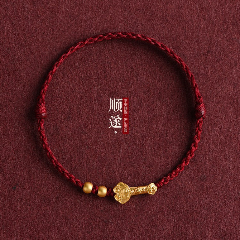 สร้อยข้อมือเชือกแดงนำโชคแบบคลา - Men Accessories Ethnic บทวิจารณ์และราคา